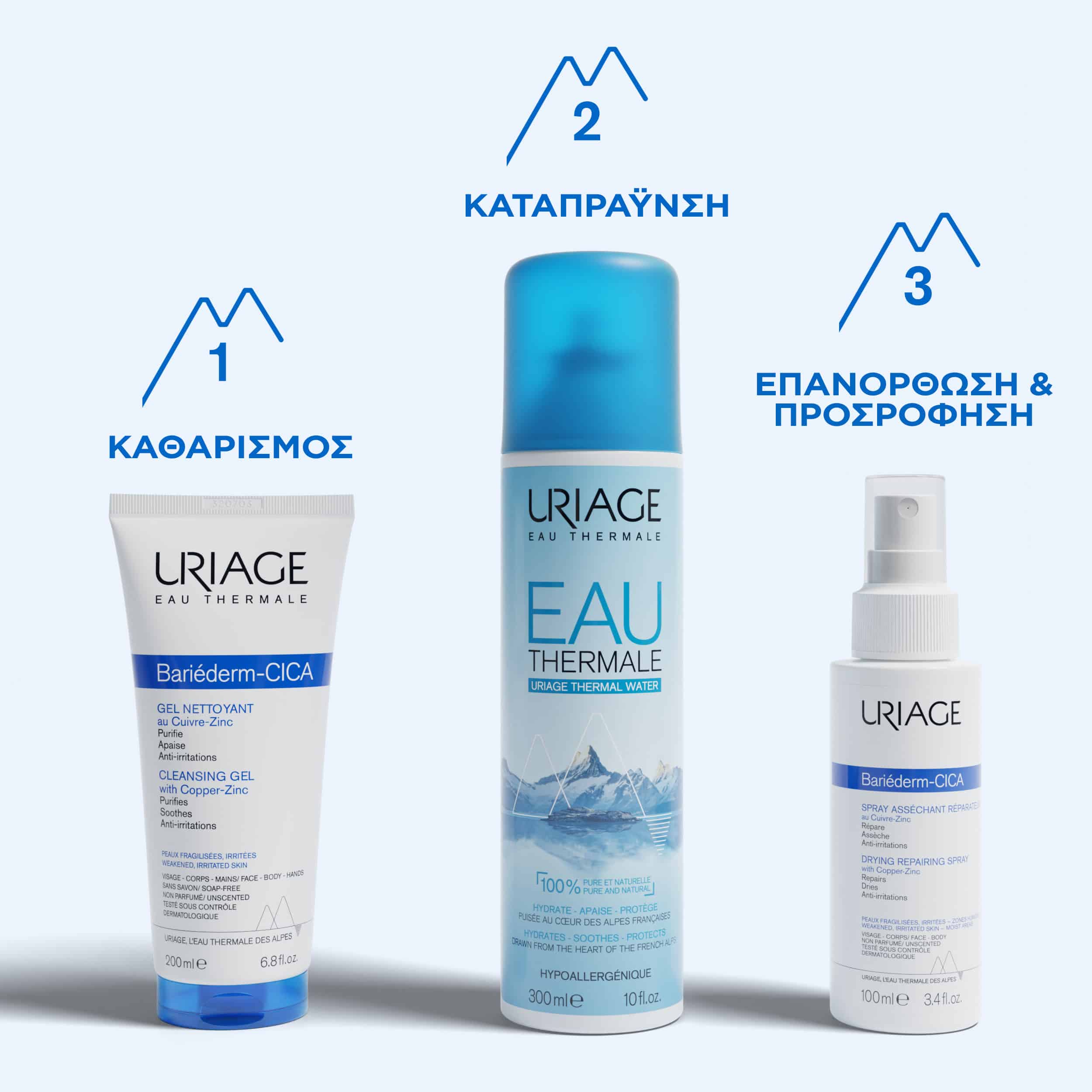 URIAGE - BARIEDERM Cica Gel Nettoyant au Cu-Zn - 200ml